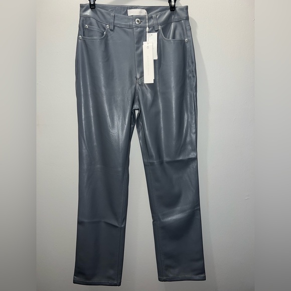 Jonathan Simkhai Straight Leg Gray Pants